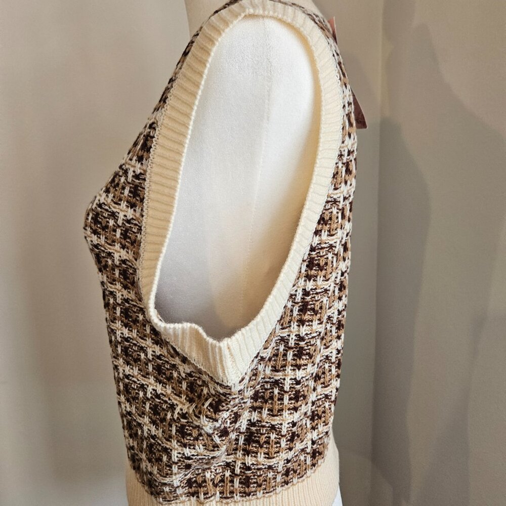 MOD Plaid Pattern Vest - Picture 4 of 5